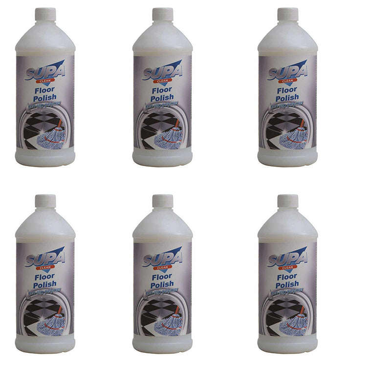 SUPA CLEAN Floor Polish 1 Litre ( 6 Pack )