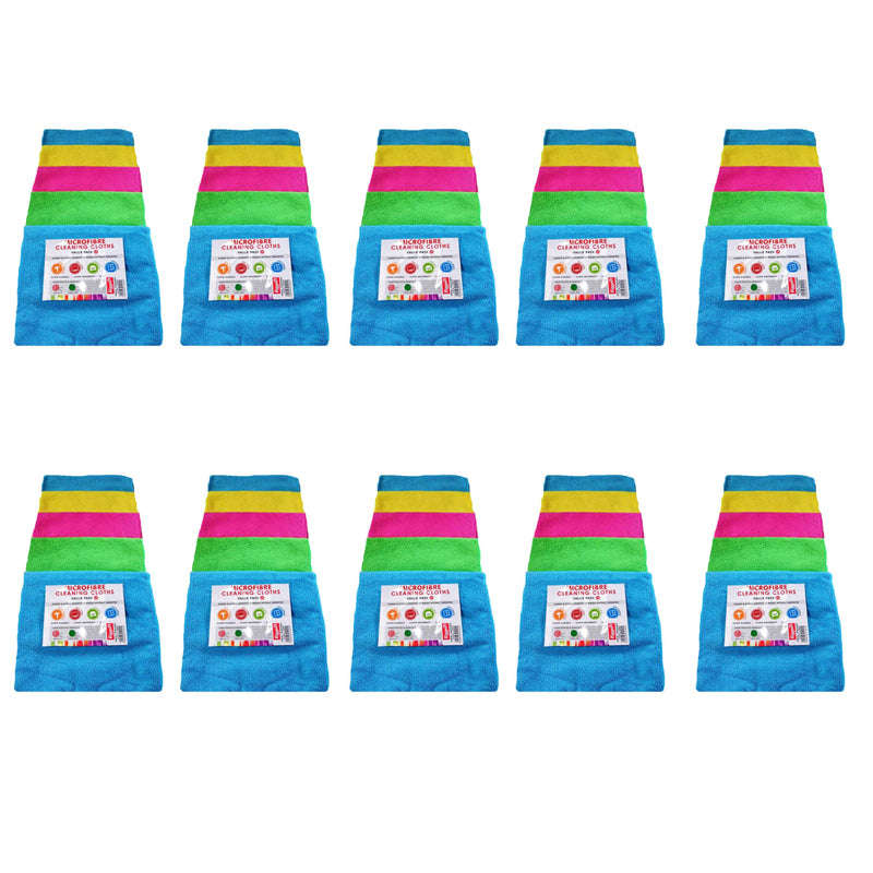 RIGGER Microfibre Cleaning Cloths ( 10 x 5 Pack )