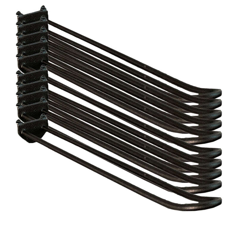 CLIP-FIT Pegboard Galvanized Retail Hooks ( Pack of 10 )