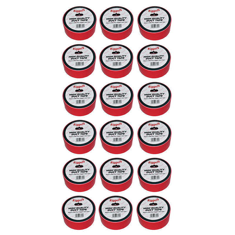 RIGGER Duct Tape Red 48mm x 25 MT ( 18 Pack )