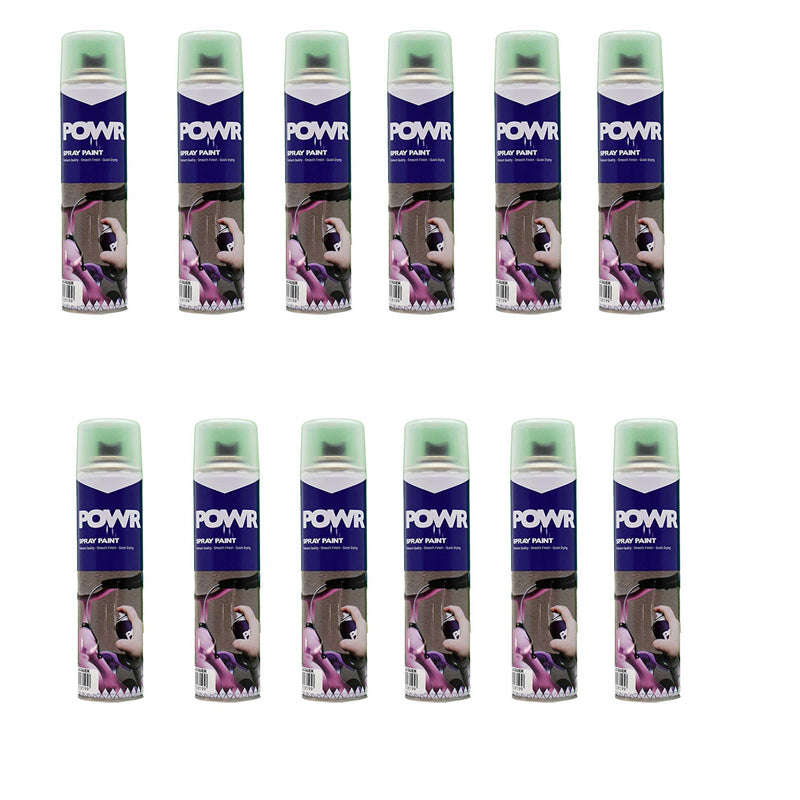 POWR Spray Paint STD 300ml Tin Clear Laquer ( 12 Pack )