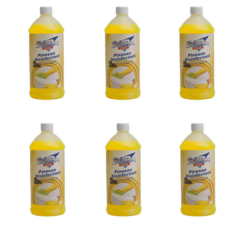 SUPA CLEAN Pinesan Disinfectant 1 Litre ( 6 Pack )