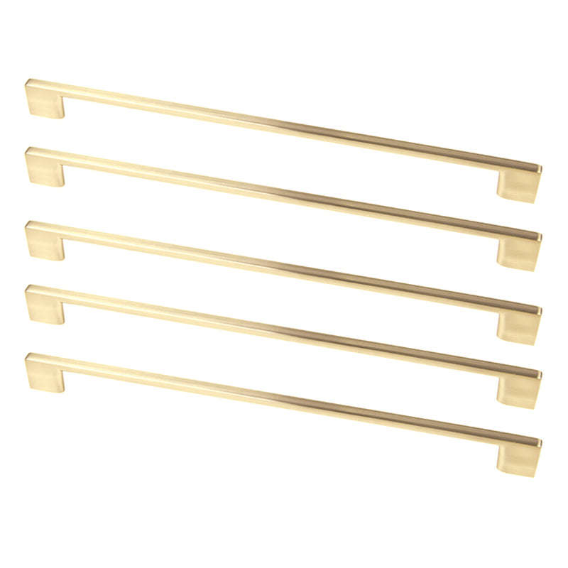 ROCO Neptune Aluminium Cupboard Handle Brushed Brass 128mm ( 5 Pack )
