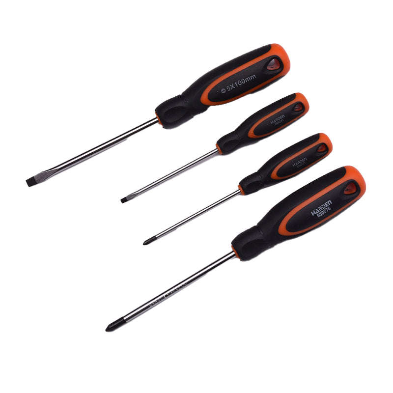 HARDEN 4 Piece Screwdriver Set Soft Handle