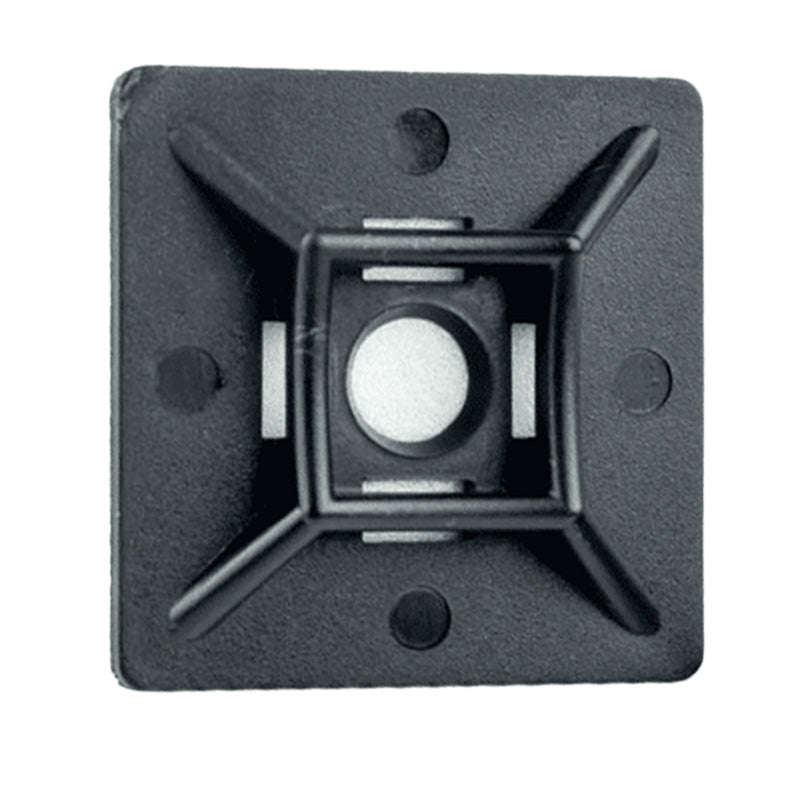 RUWAG Mount Pad Cable Ties Black 28mm x 28mm  ( Pack of 10 )