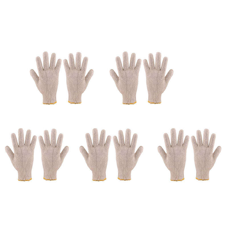 PIONEER SAFETY Cotton Machine Knit Gloves Large ( 5 Pack ) G050