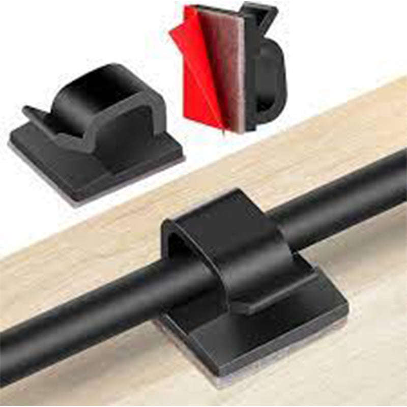RUWAG Mount Pad Cable Clamp Black 12mm x 26mm ( Pack of 10 )