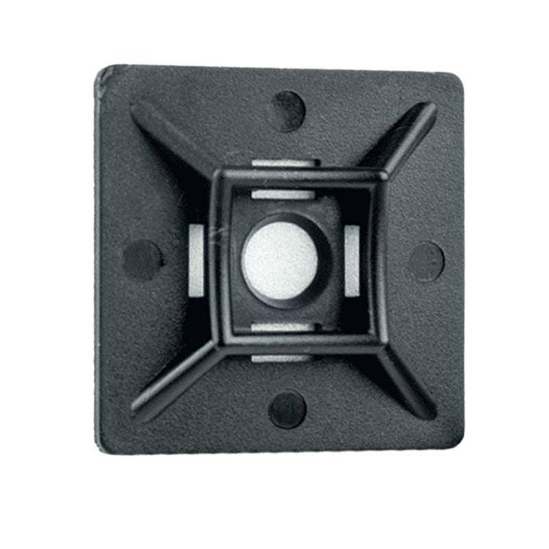RUWAG Mount Pad Cable Ties Black 28mm x 28mm  ( Pack of 10 )