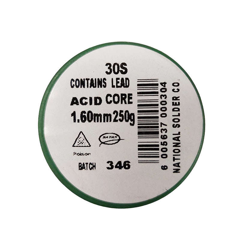 NASCO Solder Acid Core Reel 1.6mm 250g