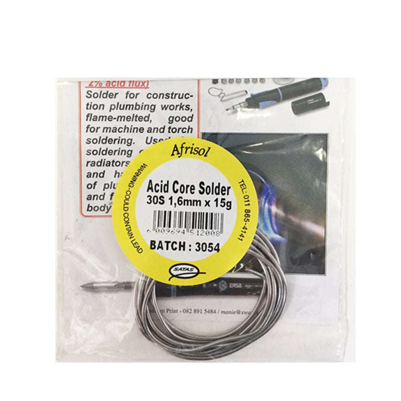 AFRISOL Solder Acid Core Card 15g