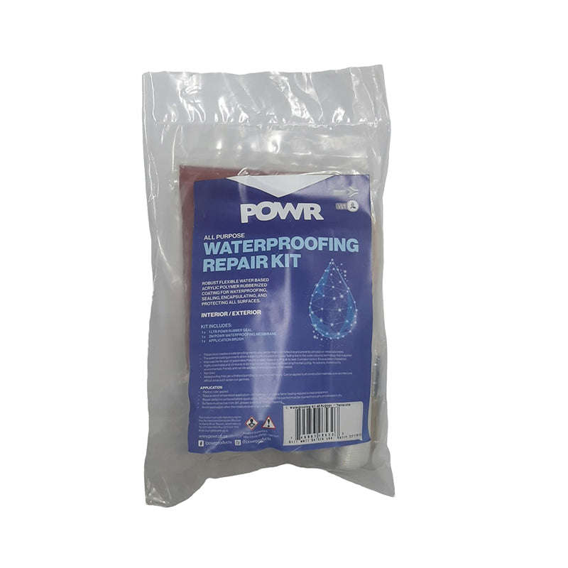 POWR RUBBER SEAL Waterproofing Kit All Purpose Terracotta 1 Litre