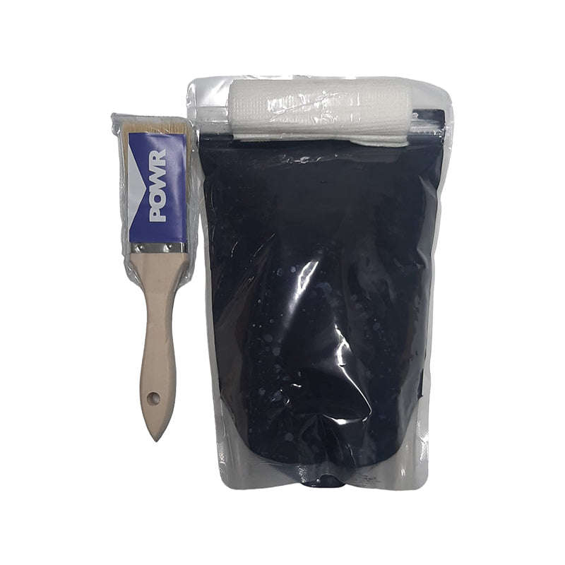 POWR RUBBER SEAL Waterproofing Kit All Purpose Black 1 Litre