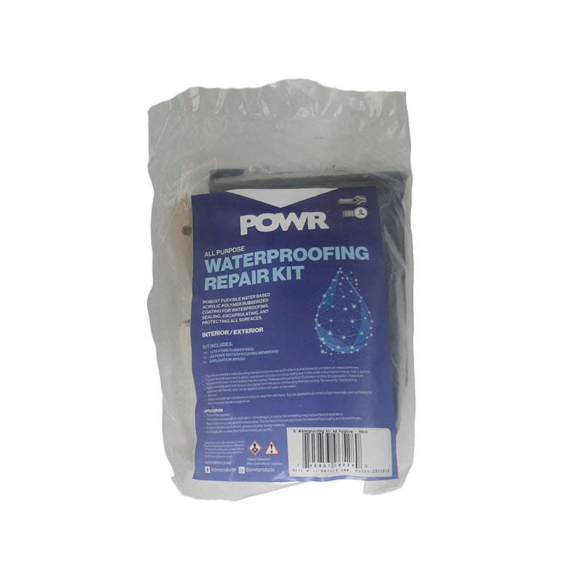 POWR RUBBER SEAL Waterproofing Kit All Purpose Black 1 Litre