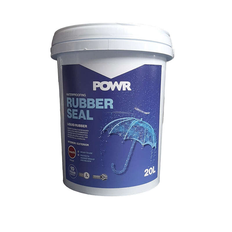 POWR Rubber Seal Waterproofing Coating Terracotta 20 Litre