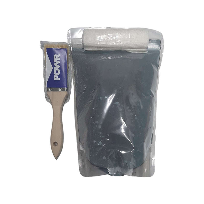 POWR RUBBER SEAL Waterproofing Kit All Purpose Charcoal 1 Litre