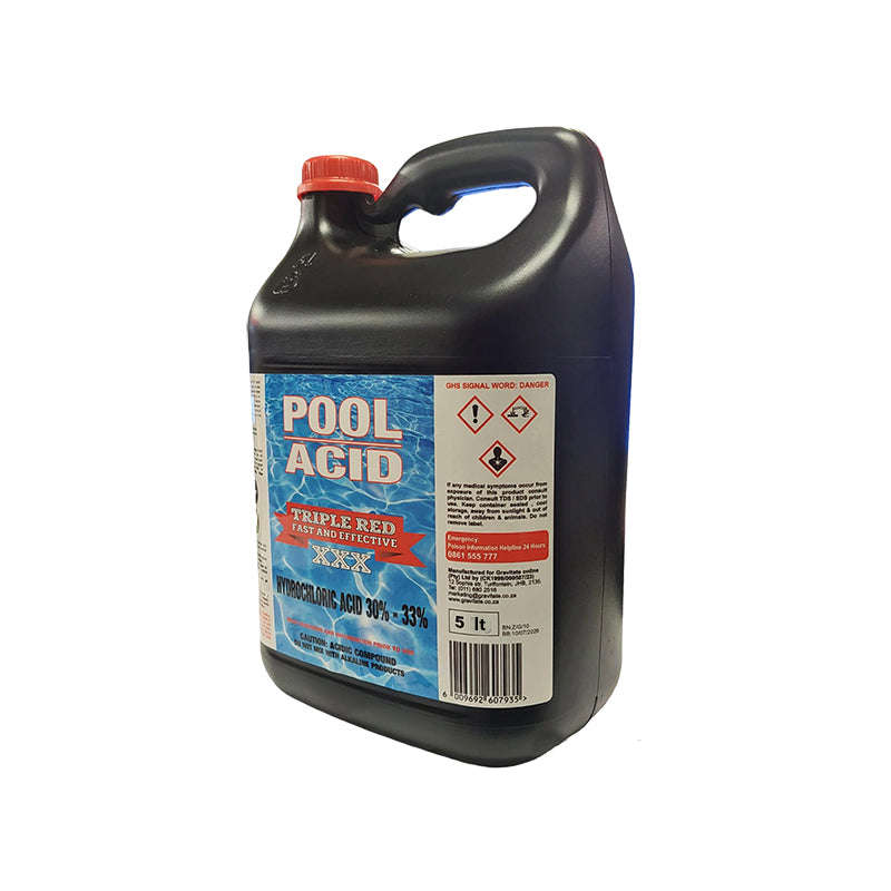 TRIPLE RED Pool Acid 5 Litre