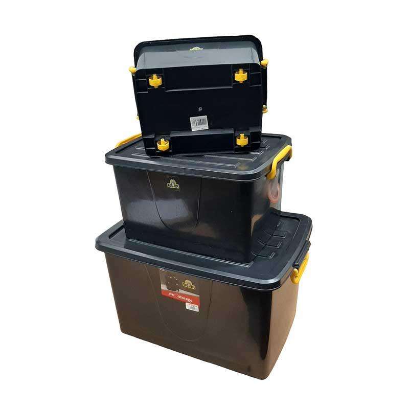 BIG JIM Roller Box Combo 16 Litre +32 Litre + 55 Litre Black