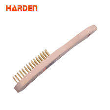 HARDEN 4 Row Steel Brush With Wood Handle