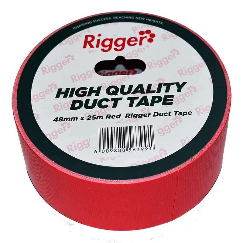 RIGGER Duct Tape Red 48mm x 25 MT ( 18 Pack )