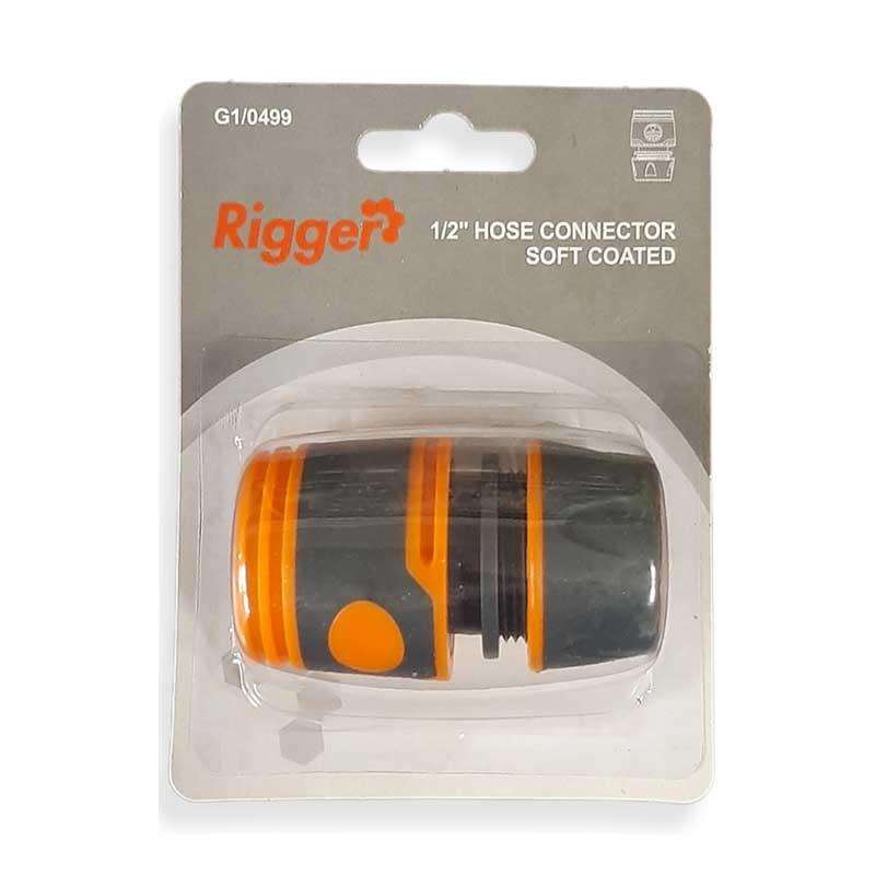 RIGGER Garden Hose Connector 12mm - 1/2" H20010 Softgrip