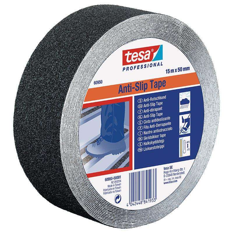 TESA Anti Slip Tape Professional 15m x 25mm Black ( 6 Pack )