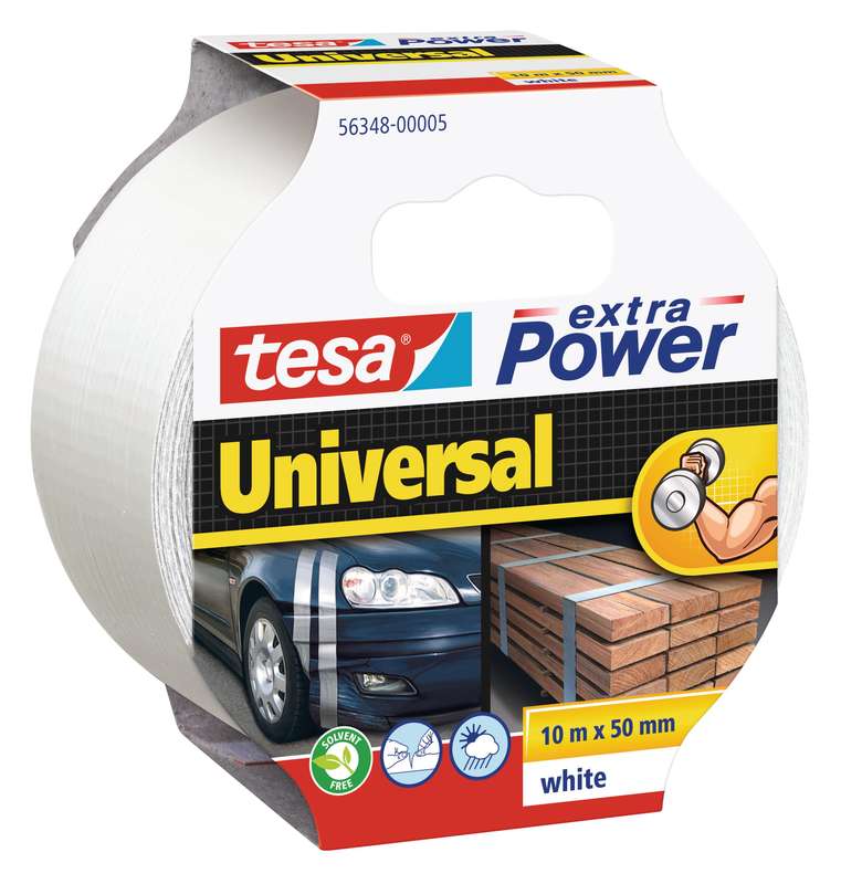 TESA Duct Tape Extra Power Universal 10m x 50mm White