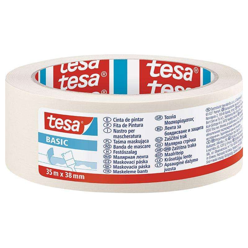 TESA Masking Tape Basic 35m x 38mm ( 4 Pack )