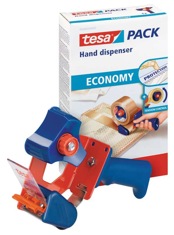 TESA Packaging Tape Hand Dispenser Economy Widths up to 50mm