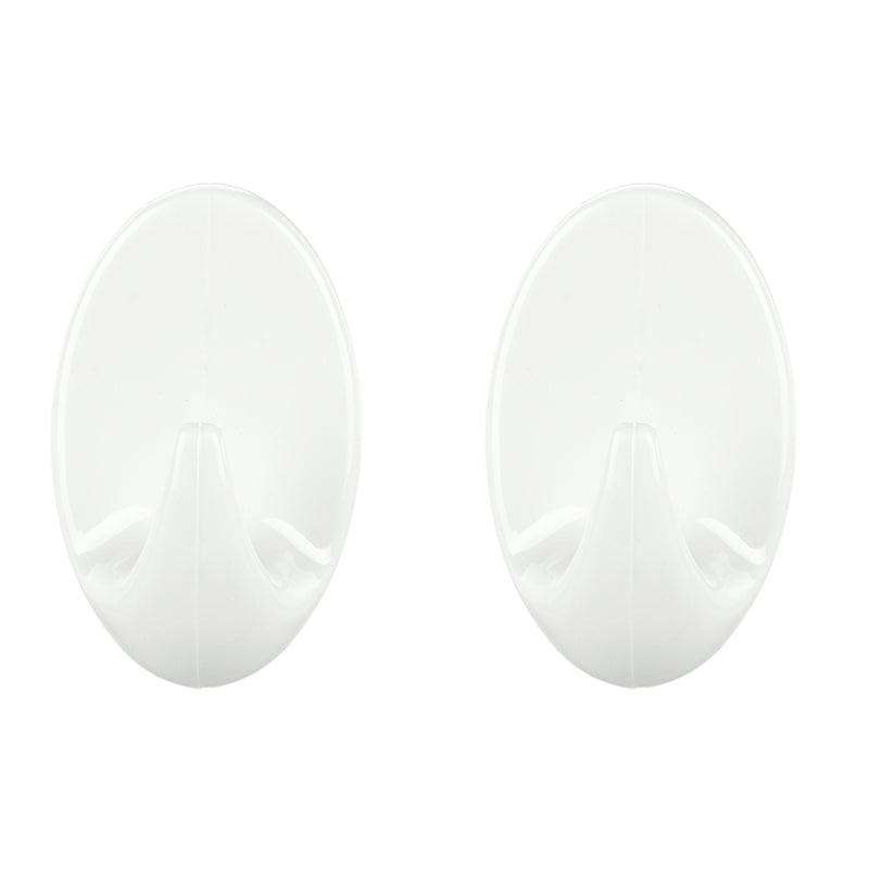 TESA Permanent Hooks Oval Small 2 Hooks White