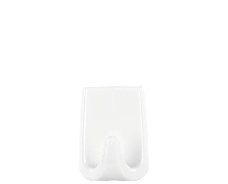 TESA Permanent Hooks Rectangular Small 3 Hooks/ 4 Strips White