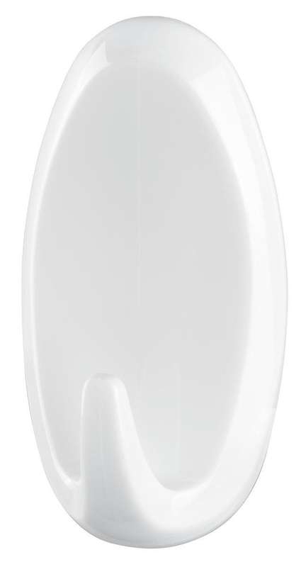 TESA Powerstrips Hooks Large Oval 2 Hooks/ 4 Strips White