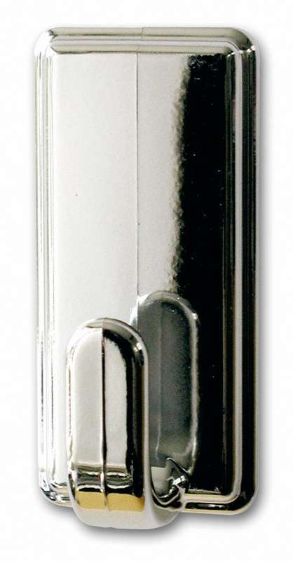 TESA Powerstrips Hooks Large Rectangular Classic 2 Hooks/4 Strips Chrome