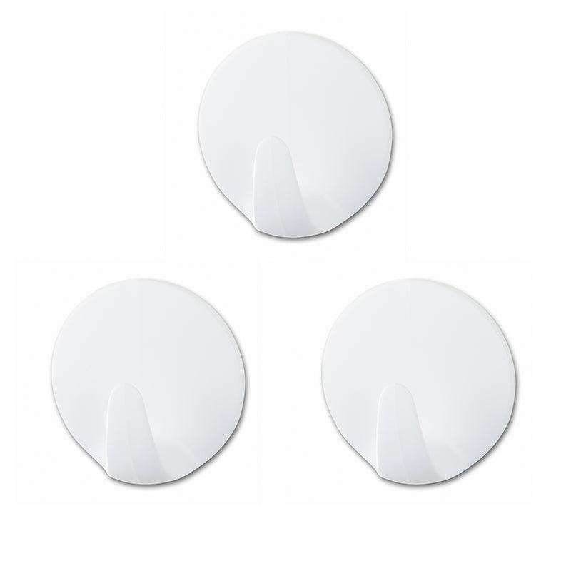 TESA Powerstrips Hooks Small Round 3 Hooks/4 Strips White