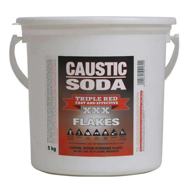 TRIPLE RED Caustic Soda Flakes 5kg ( 4 Pack )