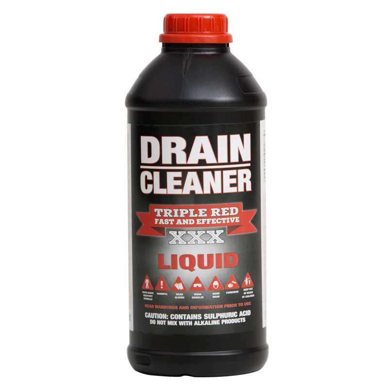 TRIPLE RED  Drain Cleaner 1 Litre ( 6 pack )