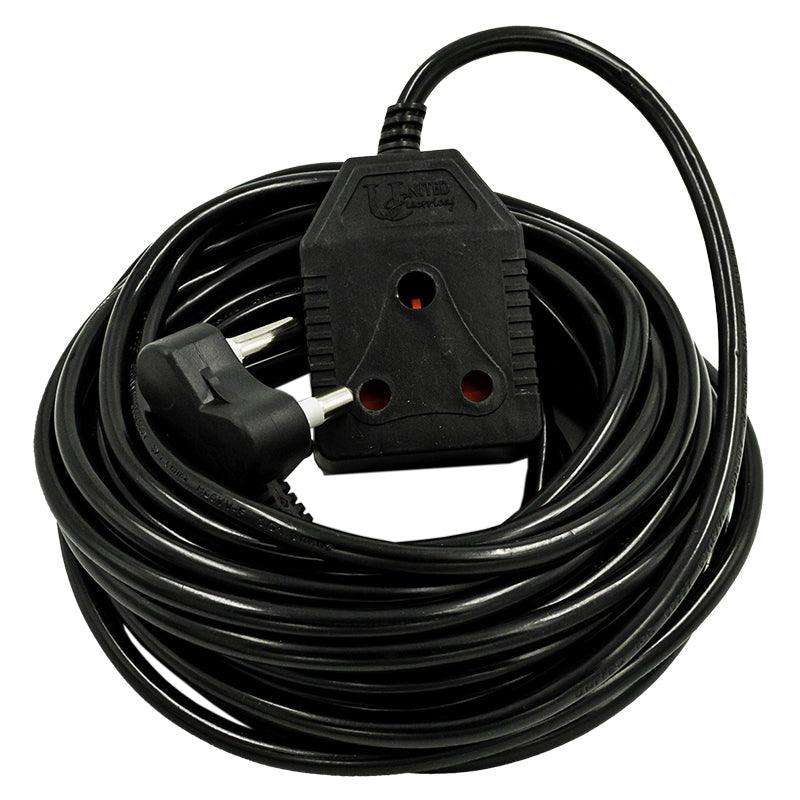 UNITED ELECTRICAL 10 Metre Extension Cord Black 10 amp
