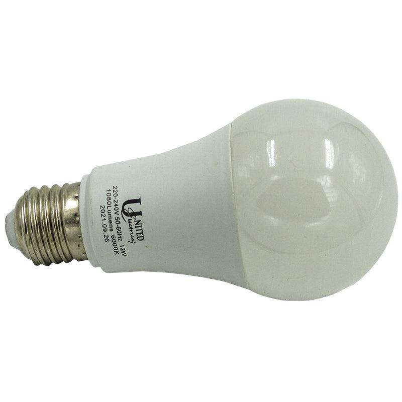 UNITED ELECTRICAL 12 Watt E27 A65 LED Bulb Cool White