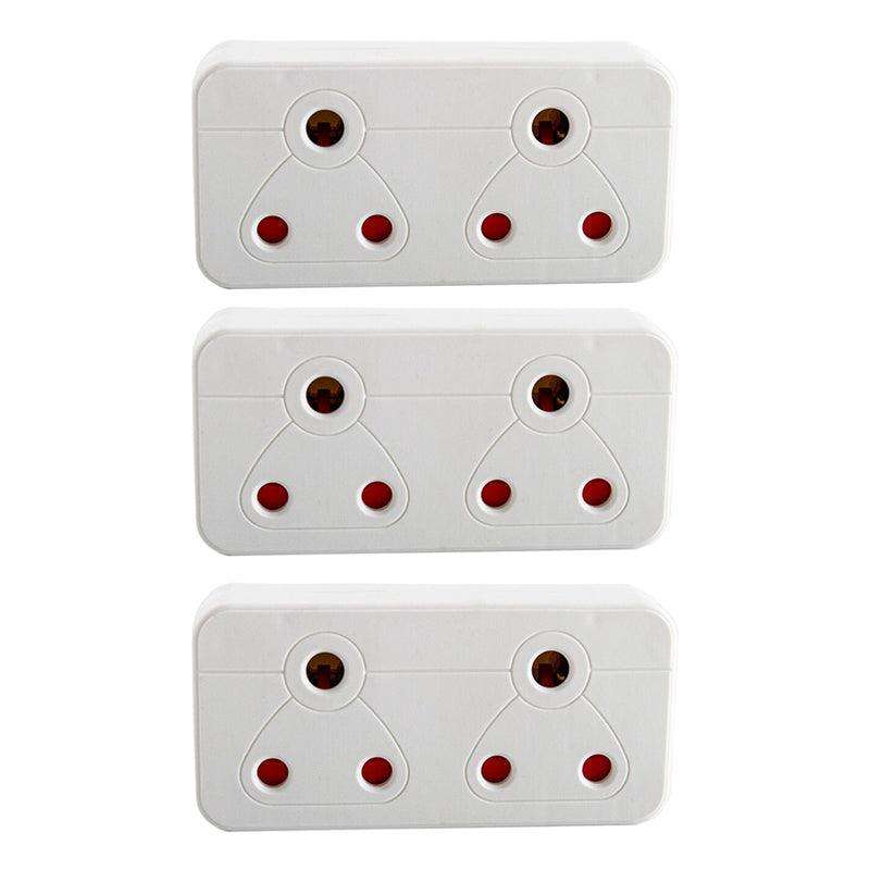 UNITED ELECTRICAL 2 Way Adaptor (R19) ( 3 Pack )