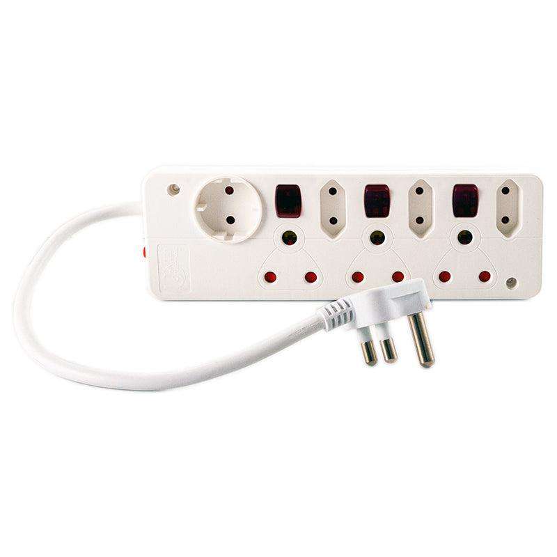 UNITED ELECTRICAL 7 Way Multiplug with Switches (P07B)