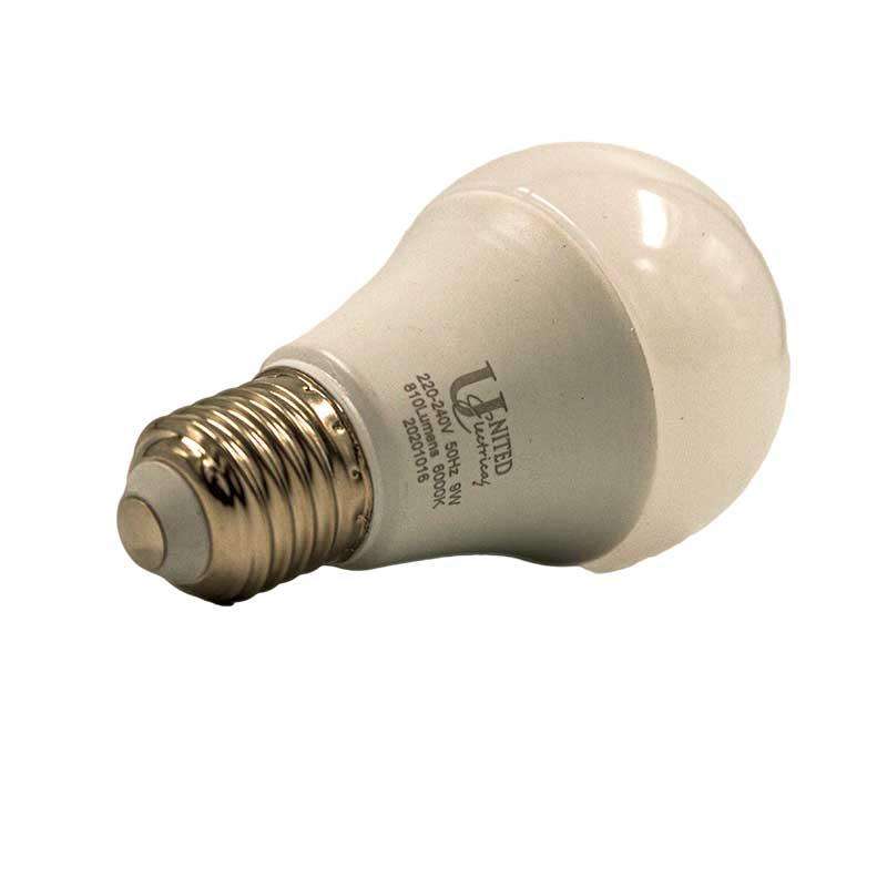UNITED ELECTRICAL 9 Watt E27 ES LED Bulb Cool White