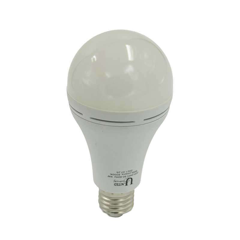UNITED ELECTRICAL 9 Watt ES Rechargeable LED Bulb Cool White