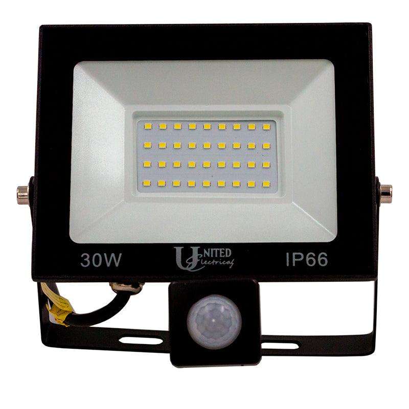 UNITED ELECTRICAL Floodlight with sensor 30W LED