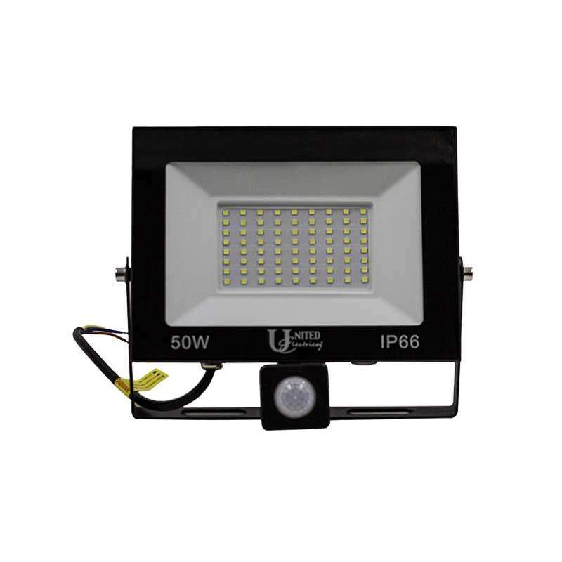UNITED ELECTRICAL Floodlight with sensor 50W LED