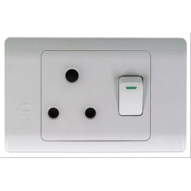UNITED ELECTRICAL Plastic Single Switch Socket 4X2