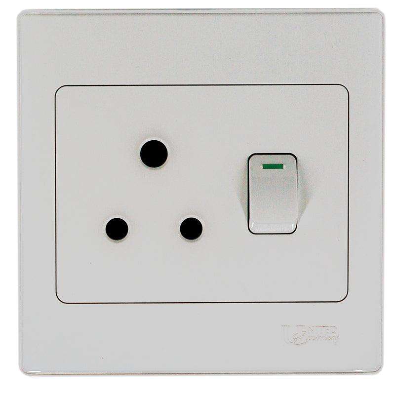 UNITED ELECTRICAL Plastic Single Switch Socket 4X4