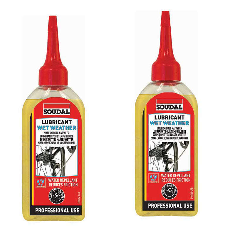 SOUDAL Cycle Lubricant Wet Weather Professional Use 100ml ( 2 Pack )