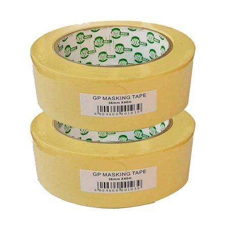 Avast Masking Tape General Purpose 36mmx40m (2Pack)