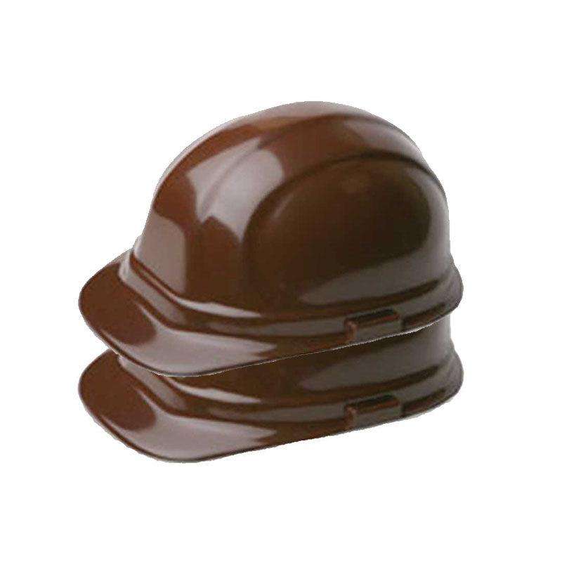 Hard Hat (Safety Cap) Brown Lined ( 2 Pack )