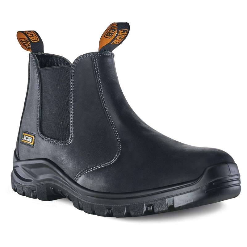 JCB Chelsea Black Steel Toe Men's Boot