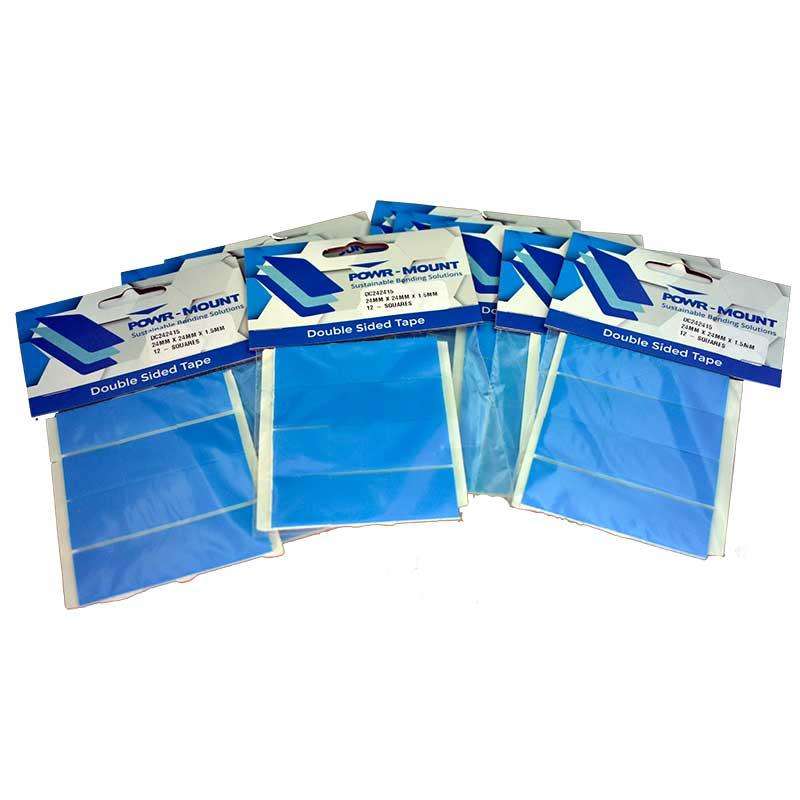 Mounting Squares Tape 24mm x 24mm x 1.5mm PTH 10PK